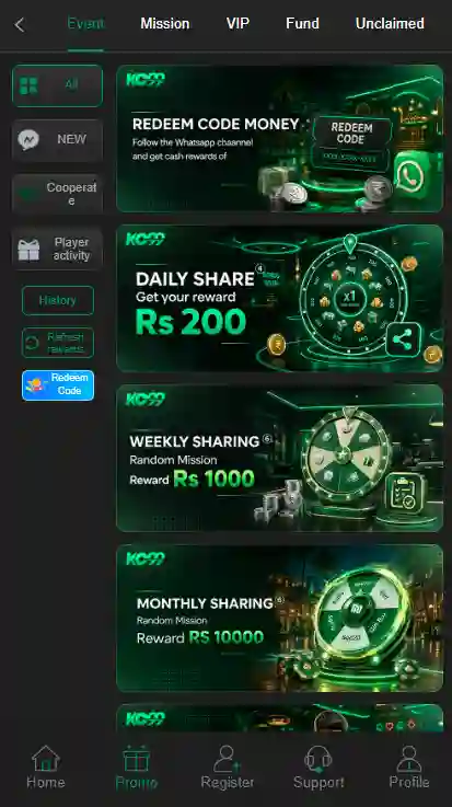 KC99 Game Bonuses Image